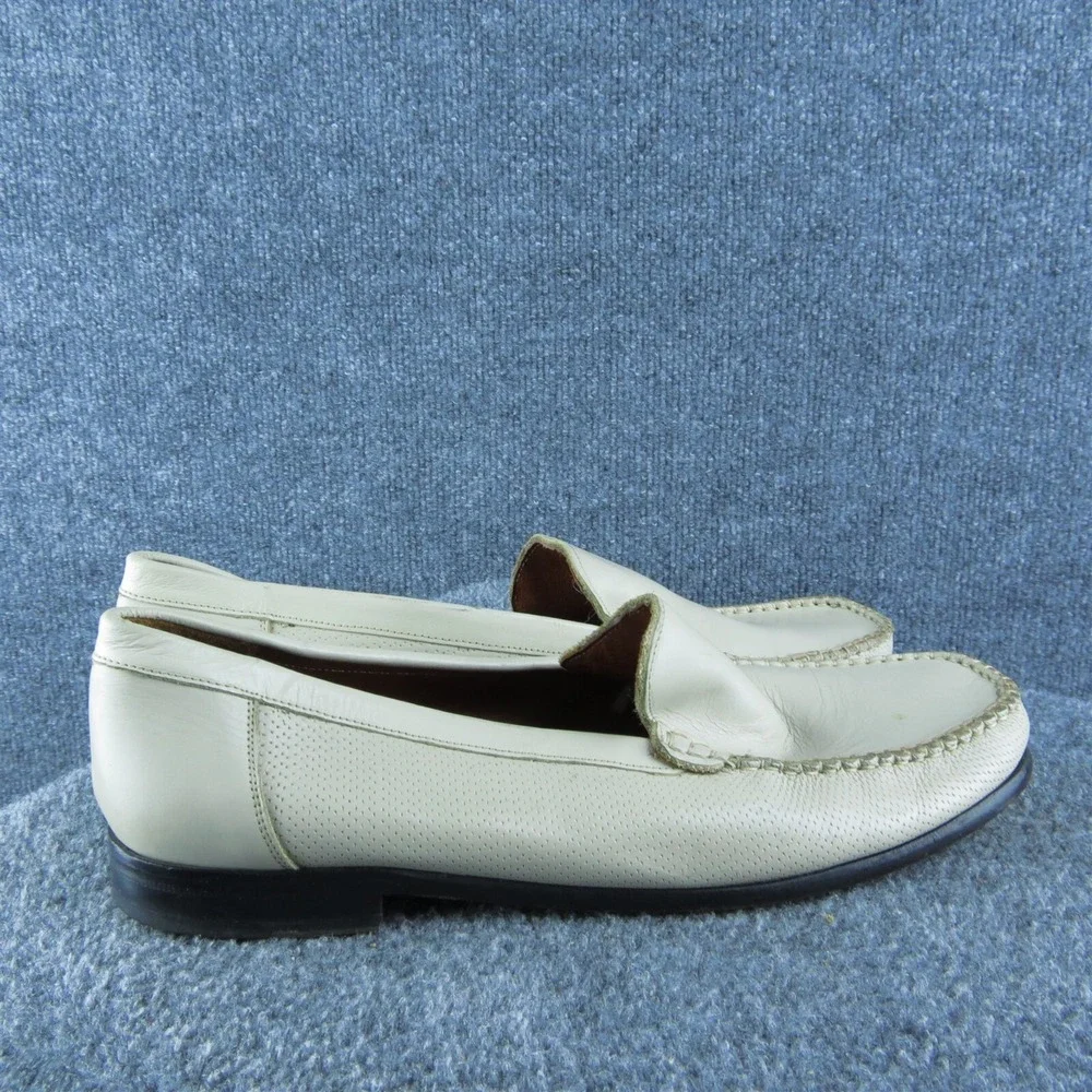 Sandro Moscoloni Capri Ice Men Loafer Shoes Sz 11.5 Medium Beige Leather Slip On